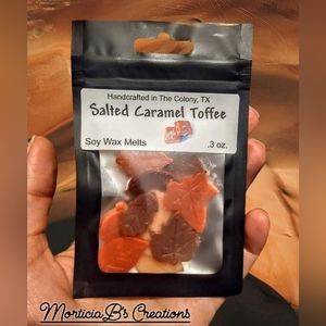Handcrafted Salted Caramel Toffee Soy Wax Melts (Sample size)